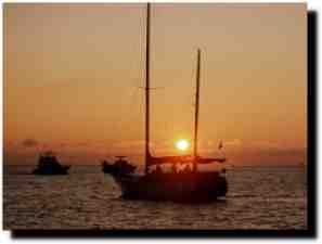 Sail Boat at Sunset